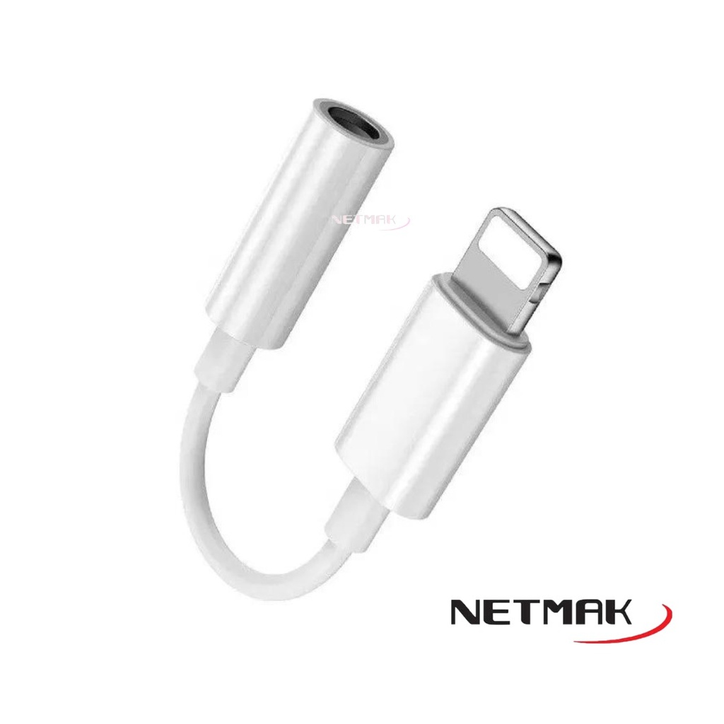 Netmak Nm-Tc56 Adaptador Lightning Iphone A 3.5Mm