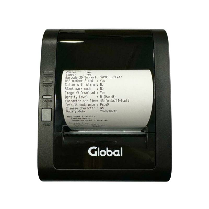 Global Impresora Termica Comandera Tp-Pos80-Usb-+Et 80Mm Usb 2.0 + Ethernet Red + Rj11 203Dpi - 300Mm/s Con Fuente 220V