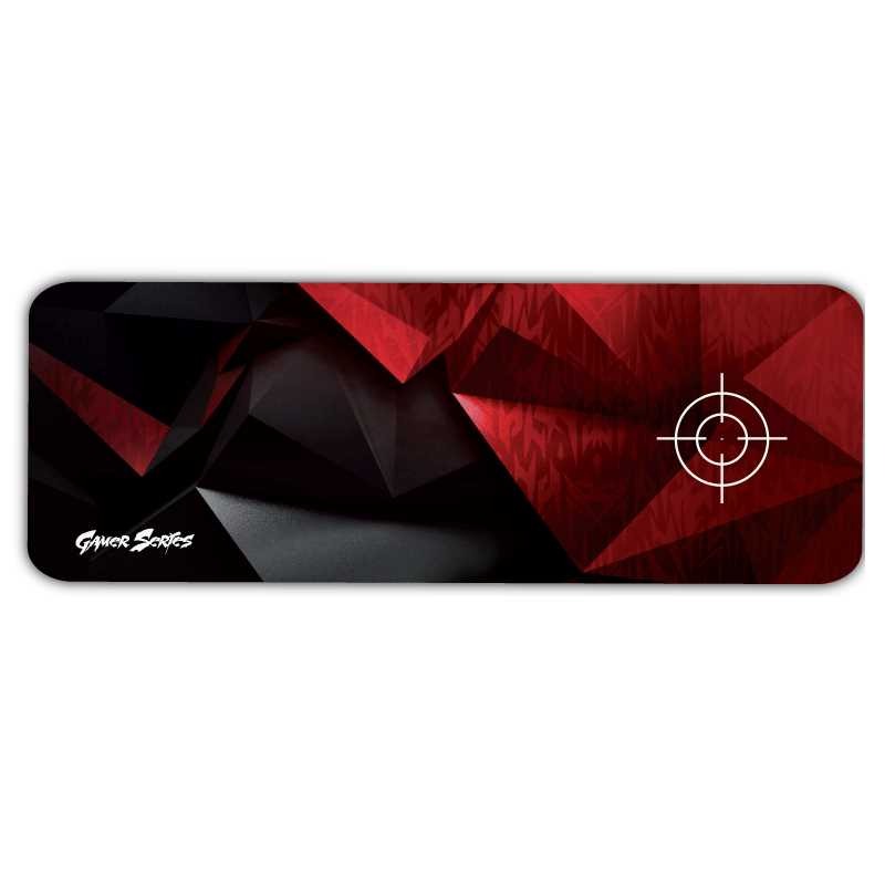 Pad Mouse Cdtek Bigg3 90x28Cm Gamer Negro Con Rojo