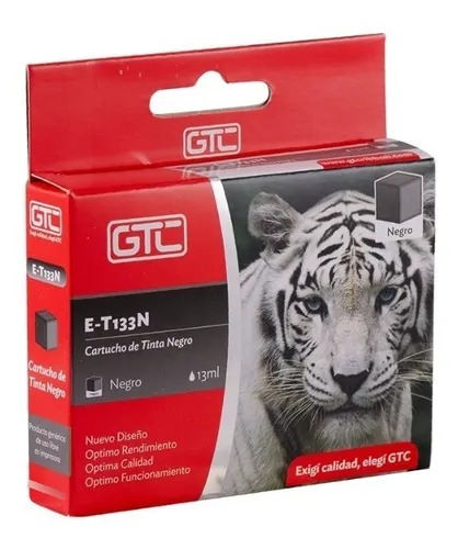 Gtc Cartucho Alternativo Epson T133 Tx125 Negro
