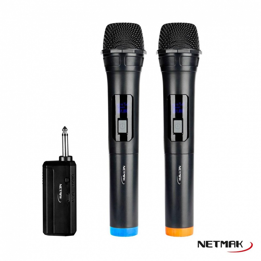 Netmak Nm-Mc18 Set Micrófonos X2 Inalámbricos Profesionales