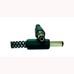 Dc Plug 2.5 Mm X 5.5 Mm X 13Mm Con Cola 