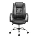 Global Silla Ergonómica Gerencial Premium Tf201 Respaldo Alto Reforzada Apoya Cabeza Tapizado Mesh Y Ecocuero  Hasta 150Kg Negro