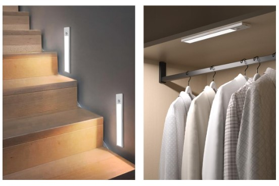 Sudvision Forest Light Led-Cl01 Luz Led Placard A Pilas Con Sensor Inalambrico Aaax4 Blanco Frio 6500K