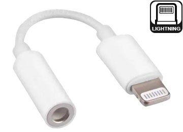 Adaptador Apple Lightning 8 Pines M A Jack 3.5 Mm H - Para Iphone Sin Micrófono Solo Audio Alternativo Tp-11399