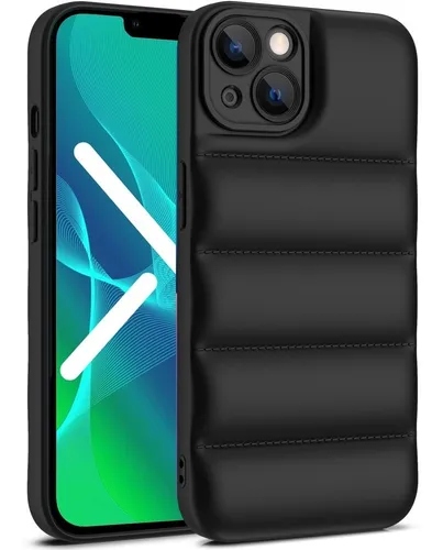 Funda Rc Puffer Soft Touch Black Iphone 14 Plus 