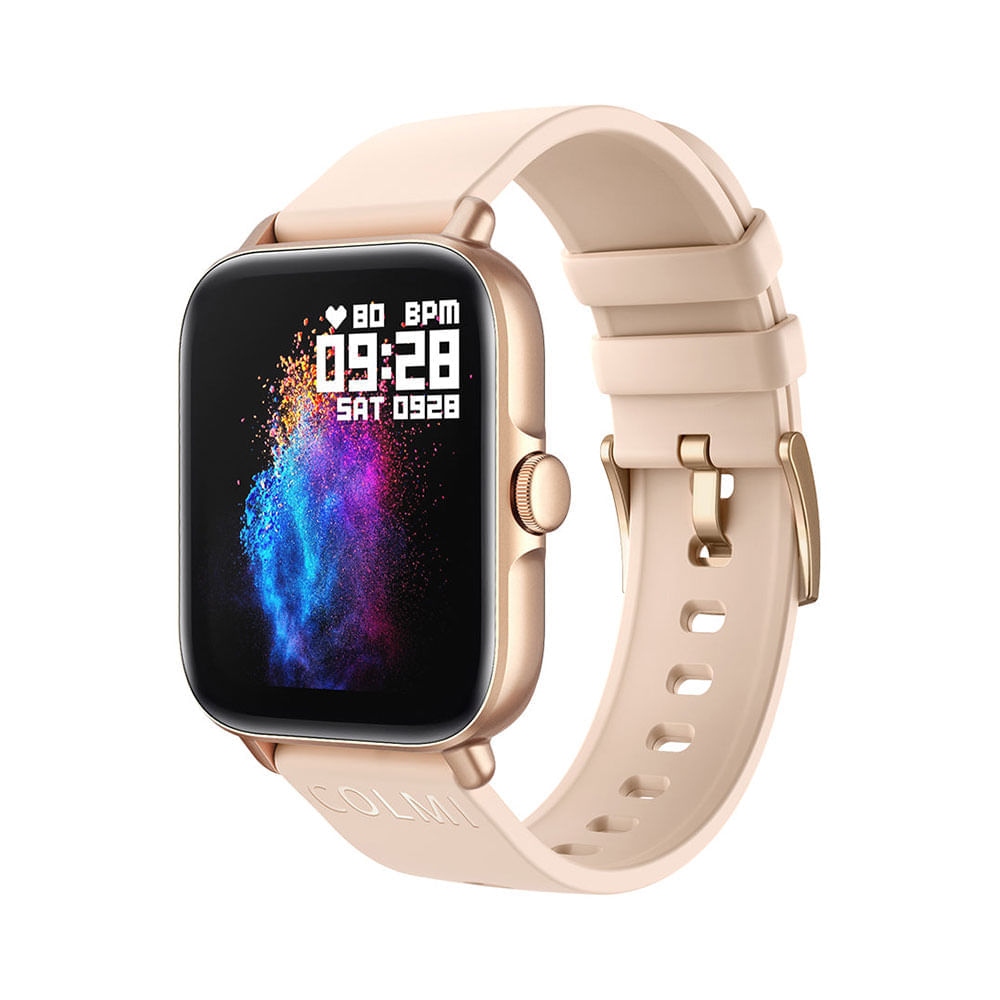 Colmi Smartwatch P28 Plus Bluetooth 5.3 Pantalla 1.69" Contesta Llamadas Dorado