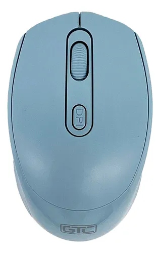Gtc Mig-123A Mouse Inalámbrico Usb Soft Palm 1600Dpi Azul (1 Pila Aa No Incluida)