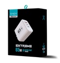 Xaea Extreme Cargador 220v 65w modx-616 6.2A 1USB + 2 tipo c Blanco