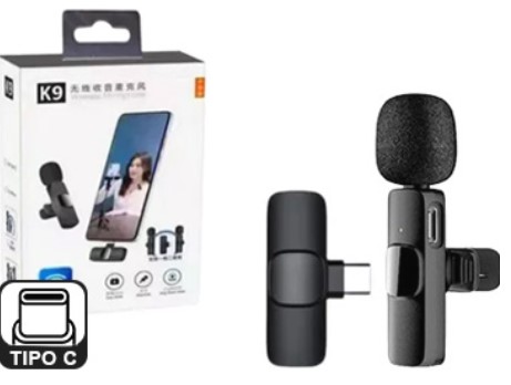 Microfono K9 Lavalier Solo Telefonos Usb Tipo C Bluetooth Entrevistas Periodiosmo Aire Libre Android 