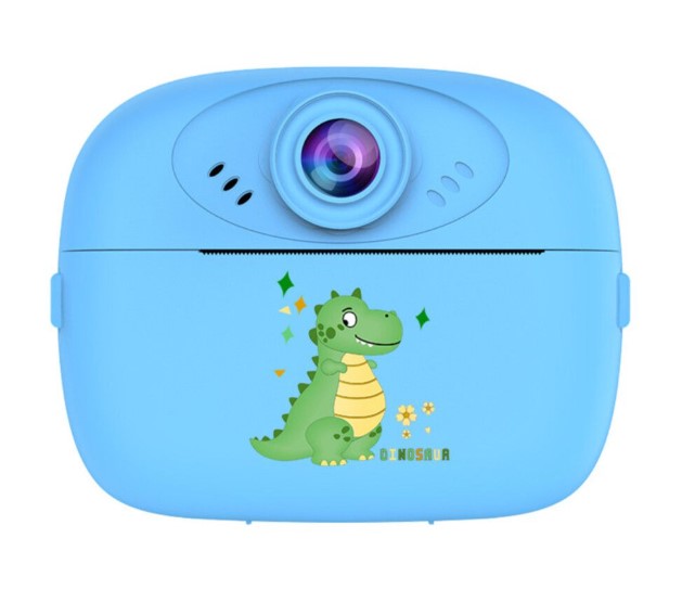 Camara Kids Modz-C03 Celeste Con Impresora Termica Camara Frontal Y Trasera
