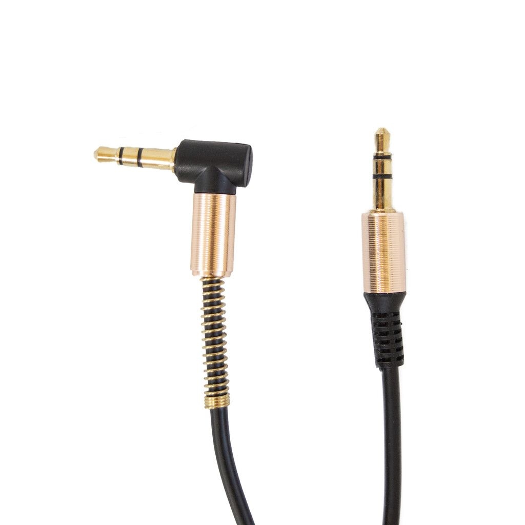 Cable Auxiliar 3.5Mm Mod69 1.8Mts Espiral Negro O Blanco