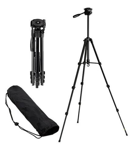 Tripode Extensible Universal Portatil 1.5Mts Cabezal Movil + Control Remoto Bluetooth + Adaptador Celular Np-8810 Holx0606003
