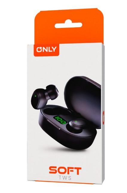 Only Manos Libres Auricular Earbuds Bluetooth Tws Modo-186 Soft - Only - Negro