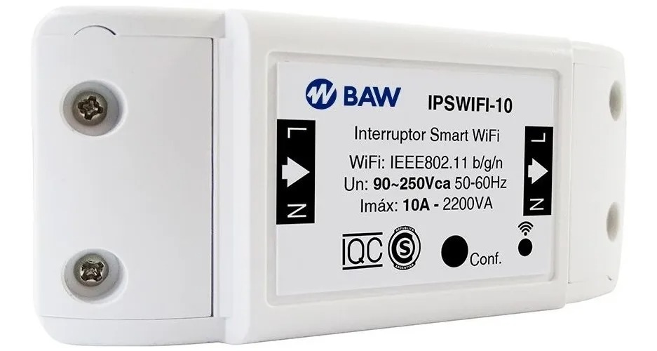 Baw Interruptor Smart Wifi 10A Smartlife Ipswifi-10