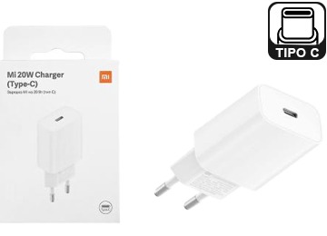 Xiaomi Cargador 220V 5V-12V Usb Tipo C H 20W Carga Rápida  Sin Cable - En Caja Original