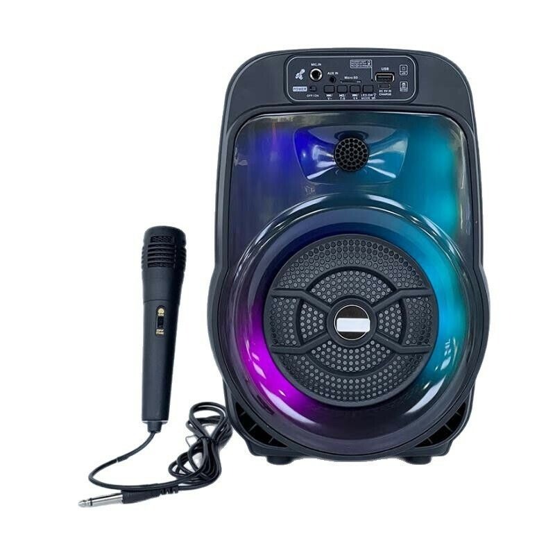Xaea  Modx-002D Parlante Bluetooth  6.5" 10W Con Micrófono Karaoke Recargable Usb/Tf/Fm/Tws Rgb