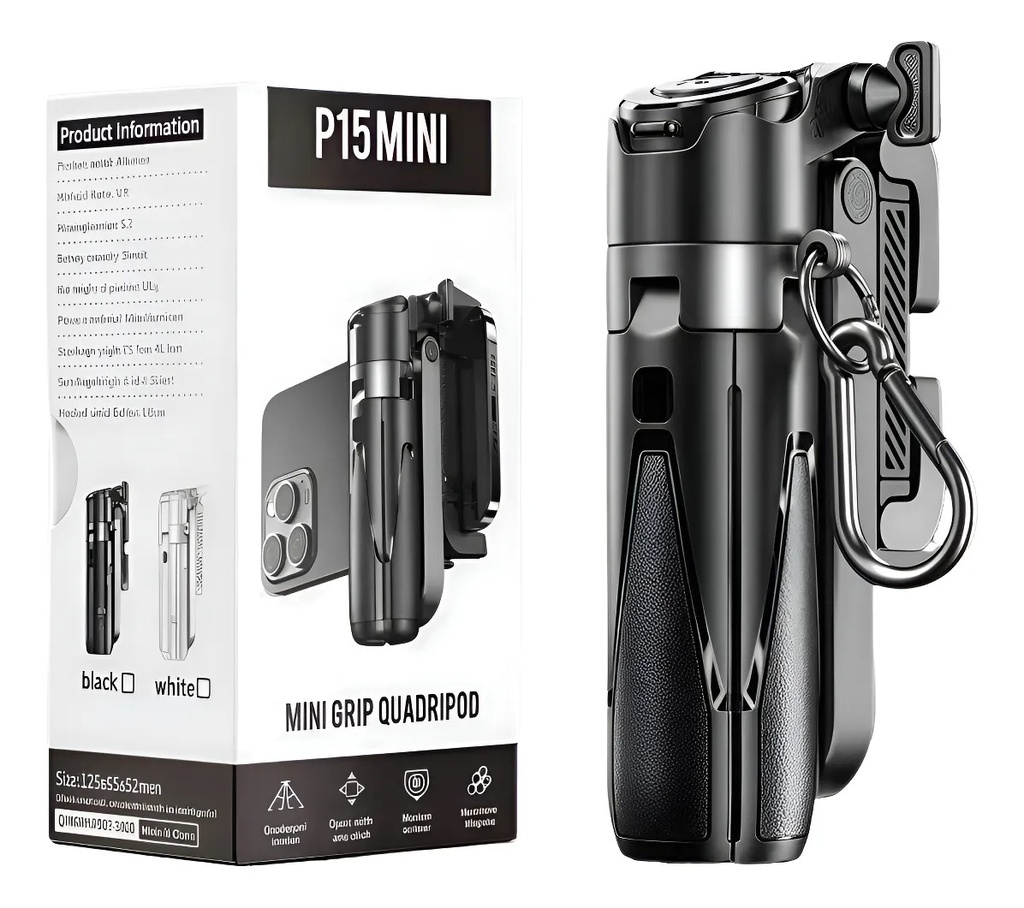 Soporte Celular Stick De Selfie Mini Con Estabilizador Y Control Bluetooth P15 