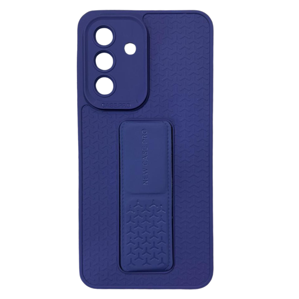 Funda Antigolpes Samsung Galaxy A56 Violeta Reforzada Con Soporte