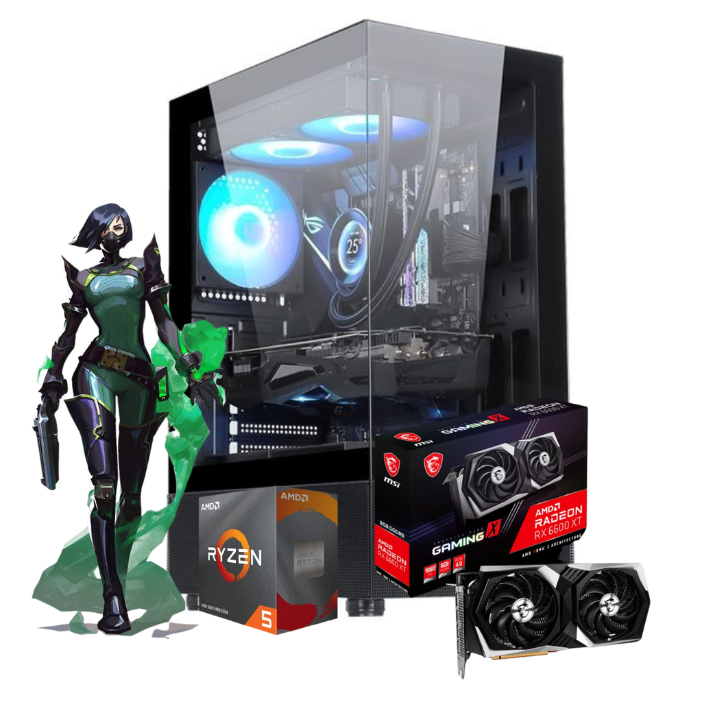 Pc Gamer Formula V Line Ryzen 5 4500 Rx 6600Xt 8Gb Ssd 480Gb 16Gb Ram 600W 80+Bronze Sistema Regalo! 