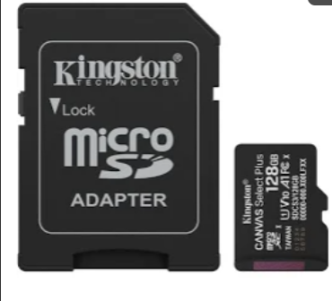 Tarjeta De Memoria Kingston Canvas Select Plus Microsdxc 128Gb Gen3 A1 150Mb/S C/Adaptador