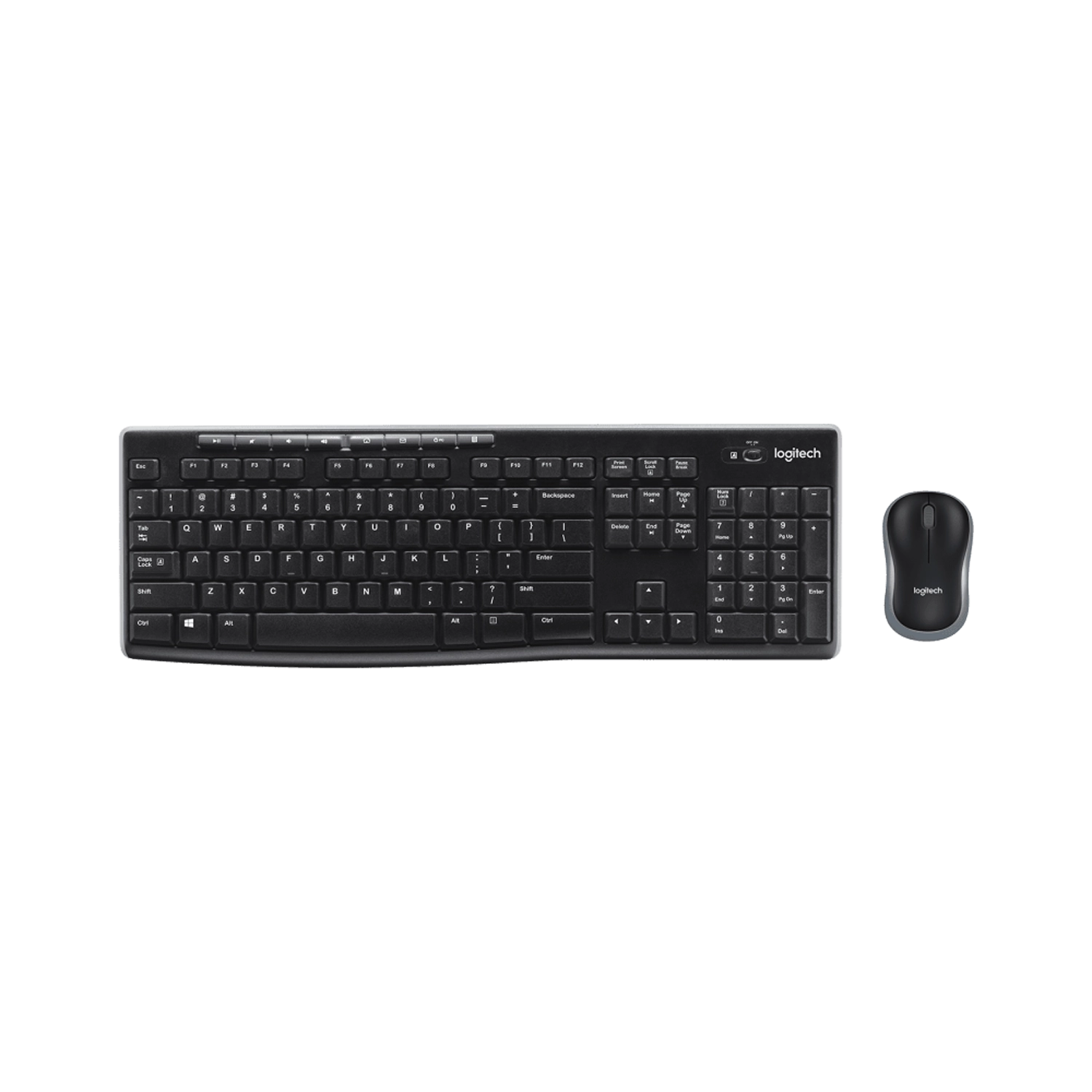 Combo Teclado Y Mouse Inalámbrico Logitech Mk270 Negro