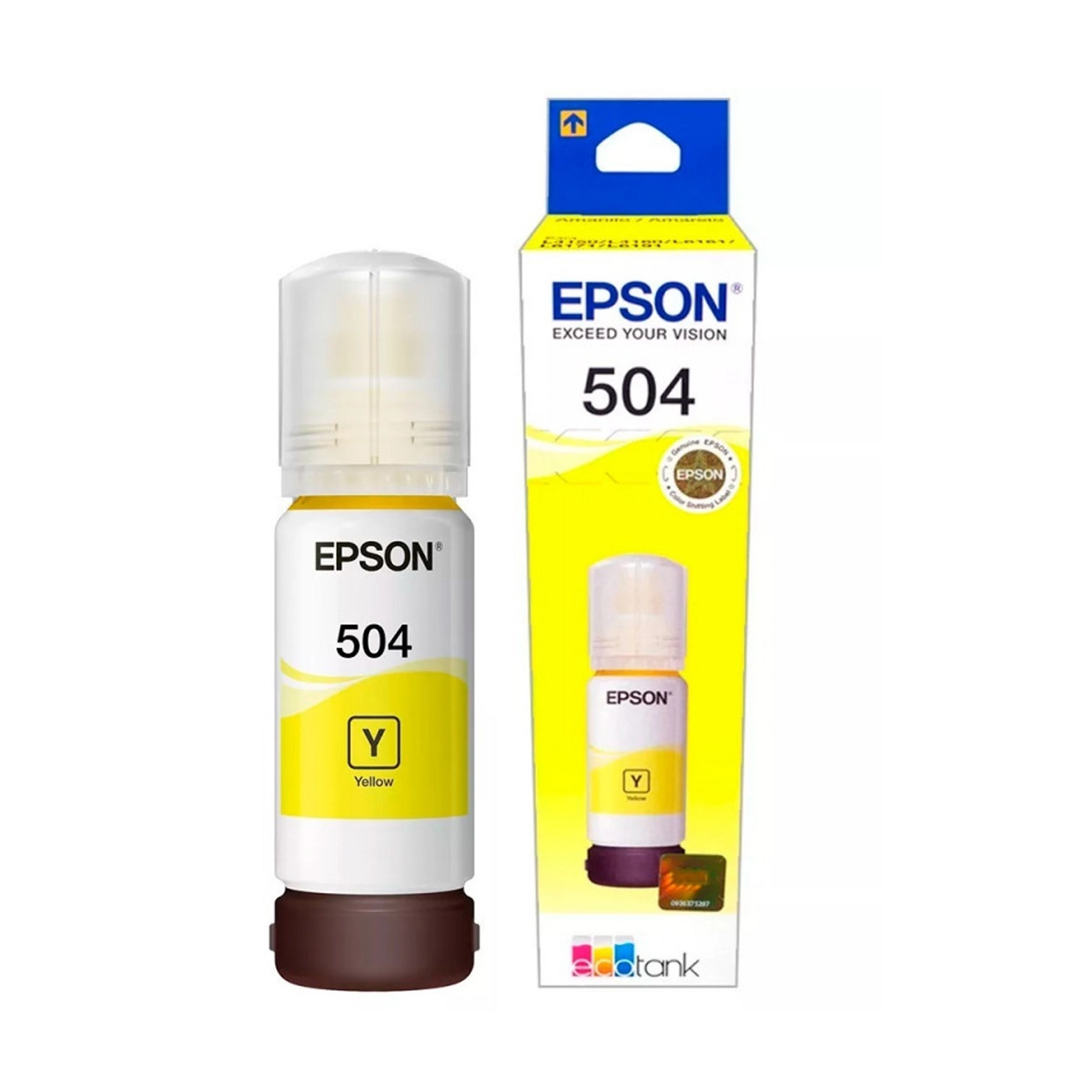 Botella De Tinta Epson 504 Amarilla