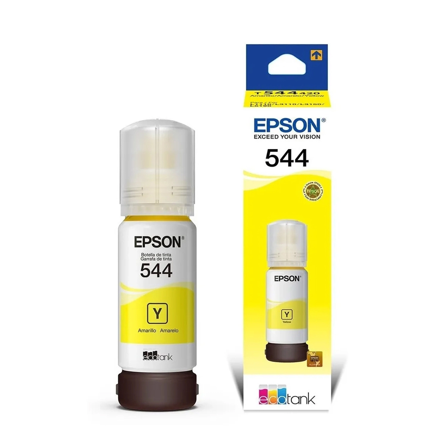Botella De Tinta Epson 544 Amarillo