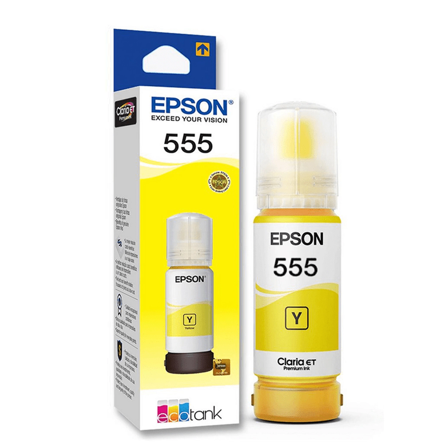 Botella De Tinta Epson 555 Amarilla