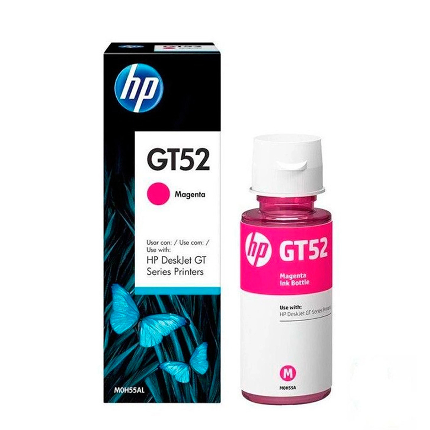 Botella De Tinta Hp Gt 52 Magenta