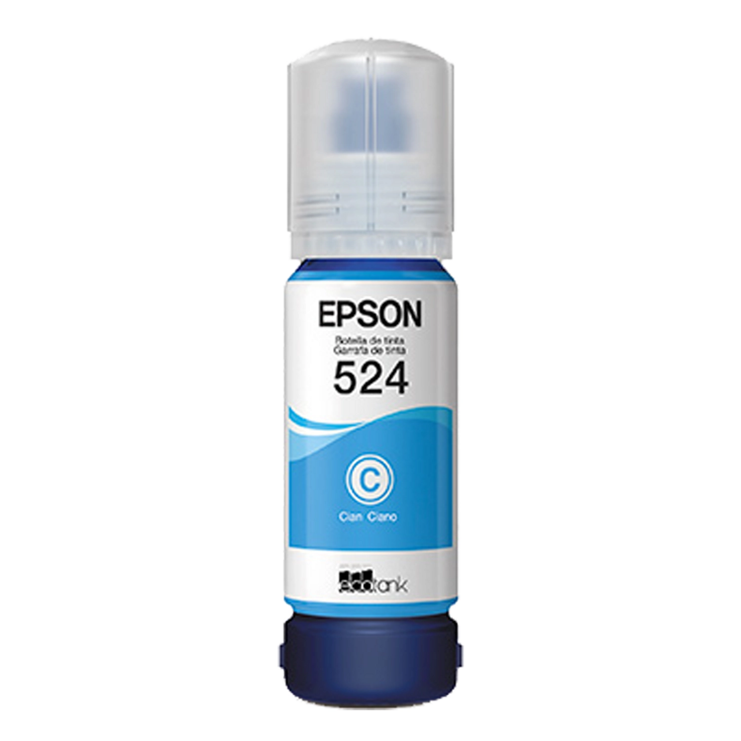 Botella De Tinta Epson 524 Cian
