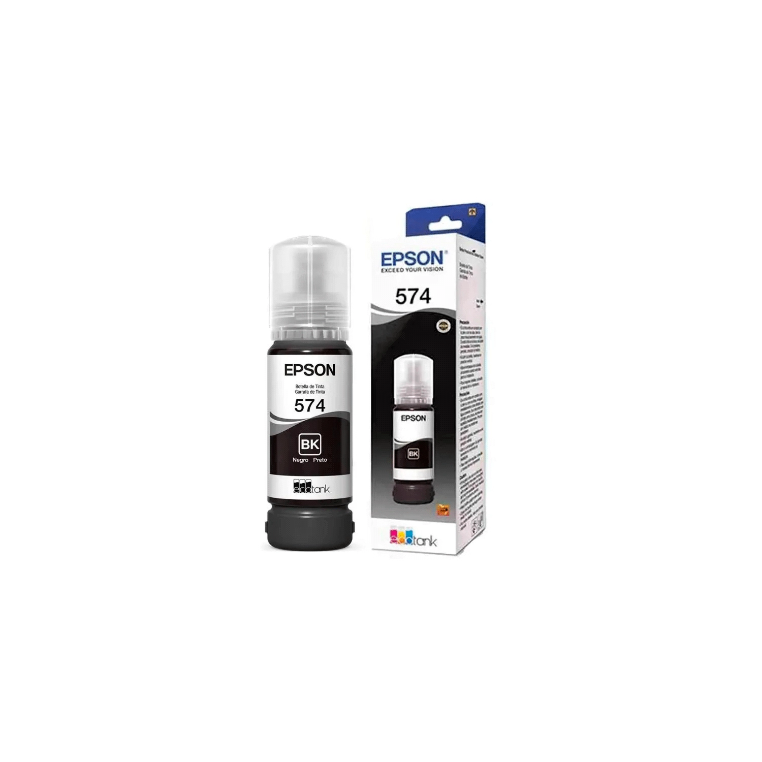 Botella De Tinta Epson 574 Negra