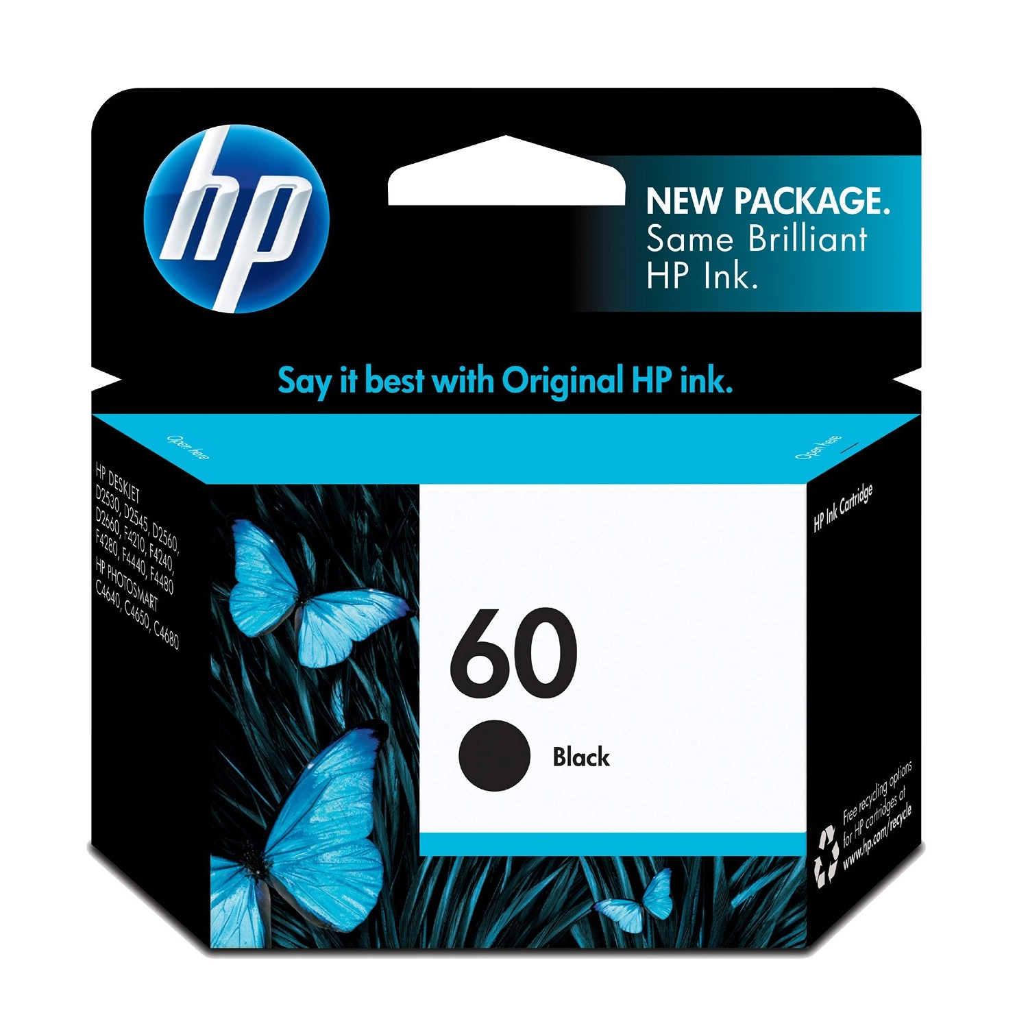 Cartucho De Tinta Hp 60 Negra