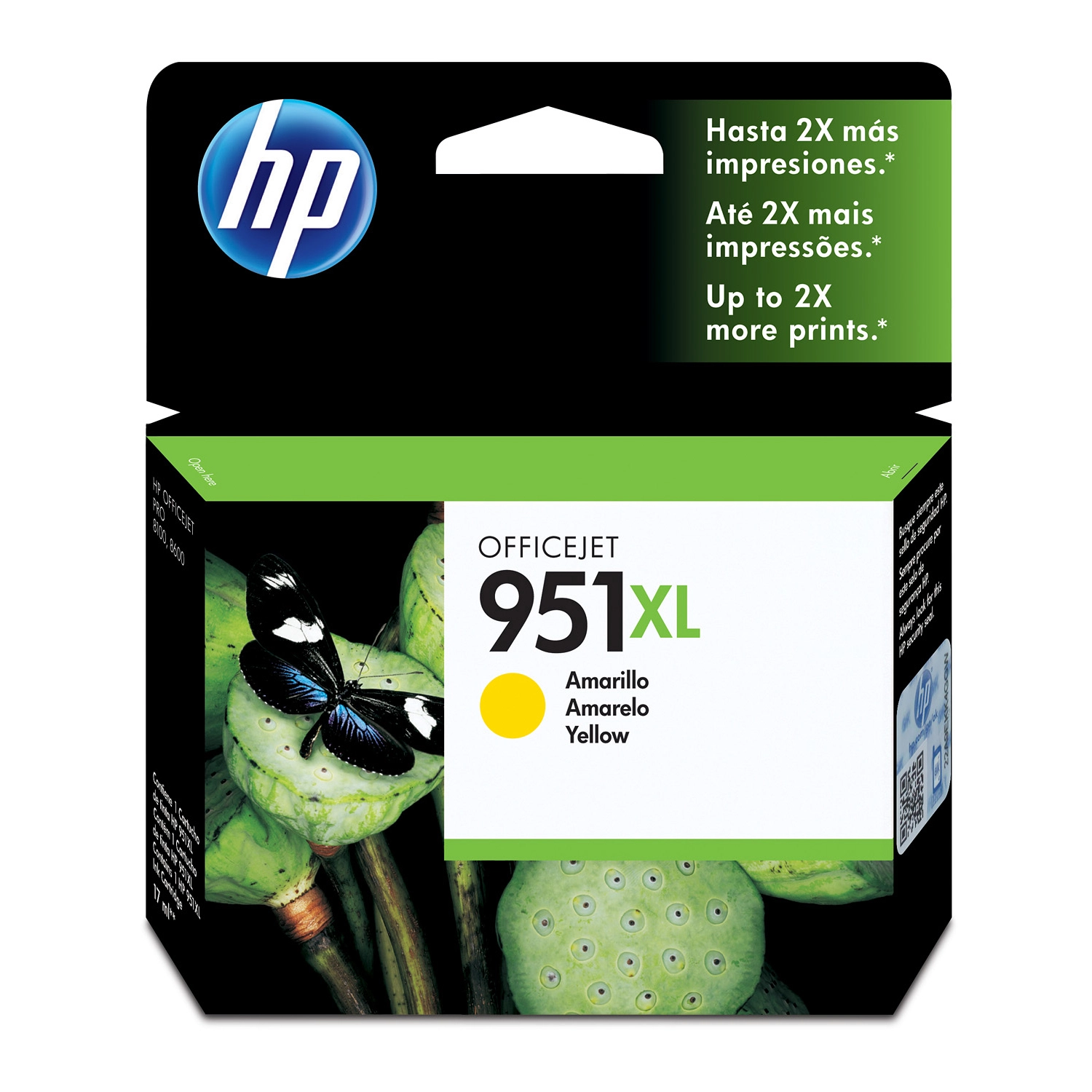 Cartucho De Tinta Hp 951Xl Amarillo Alto Rendimiento