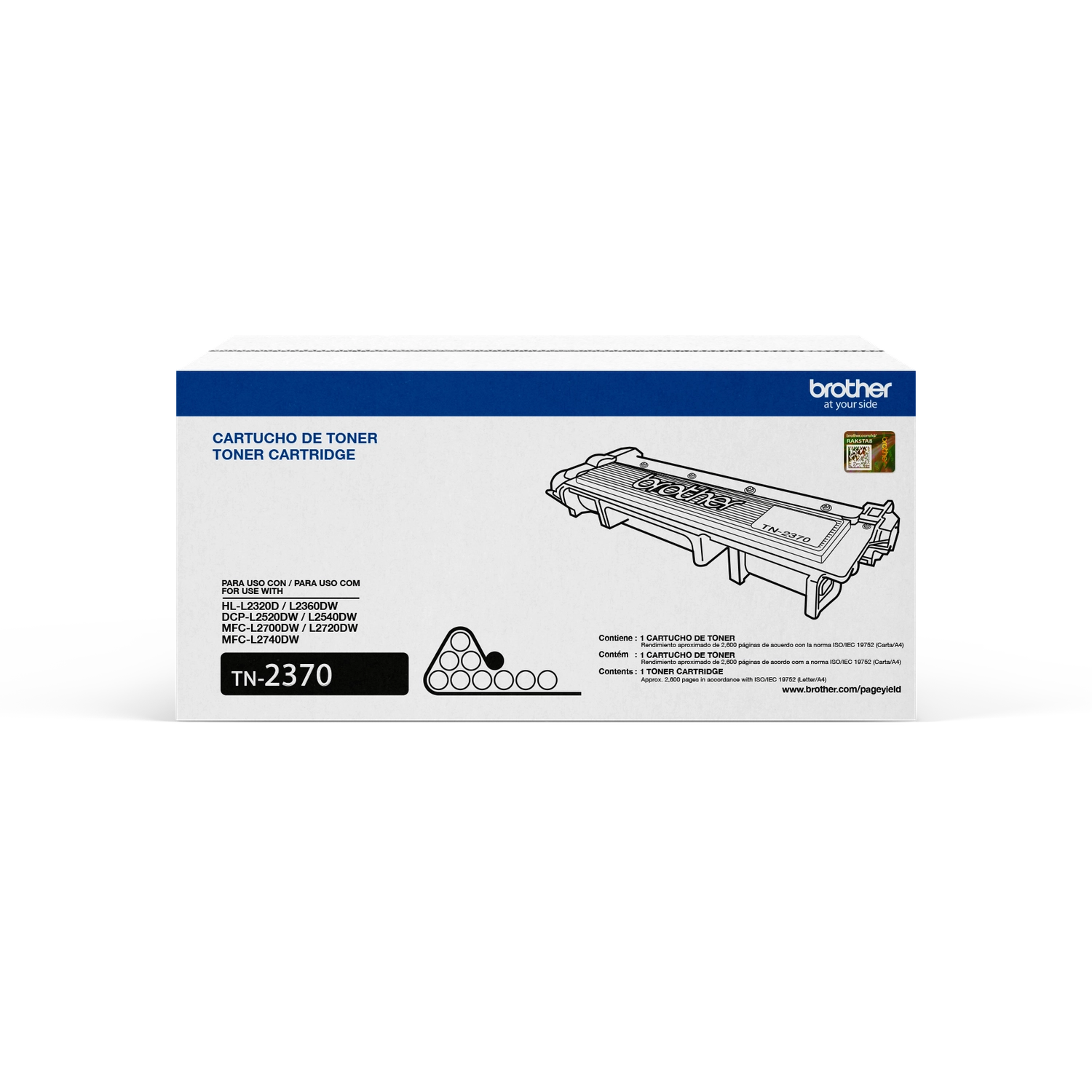 Cartucho de toner TN-2370 Negro LaserJet