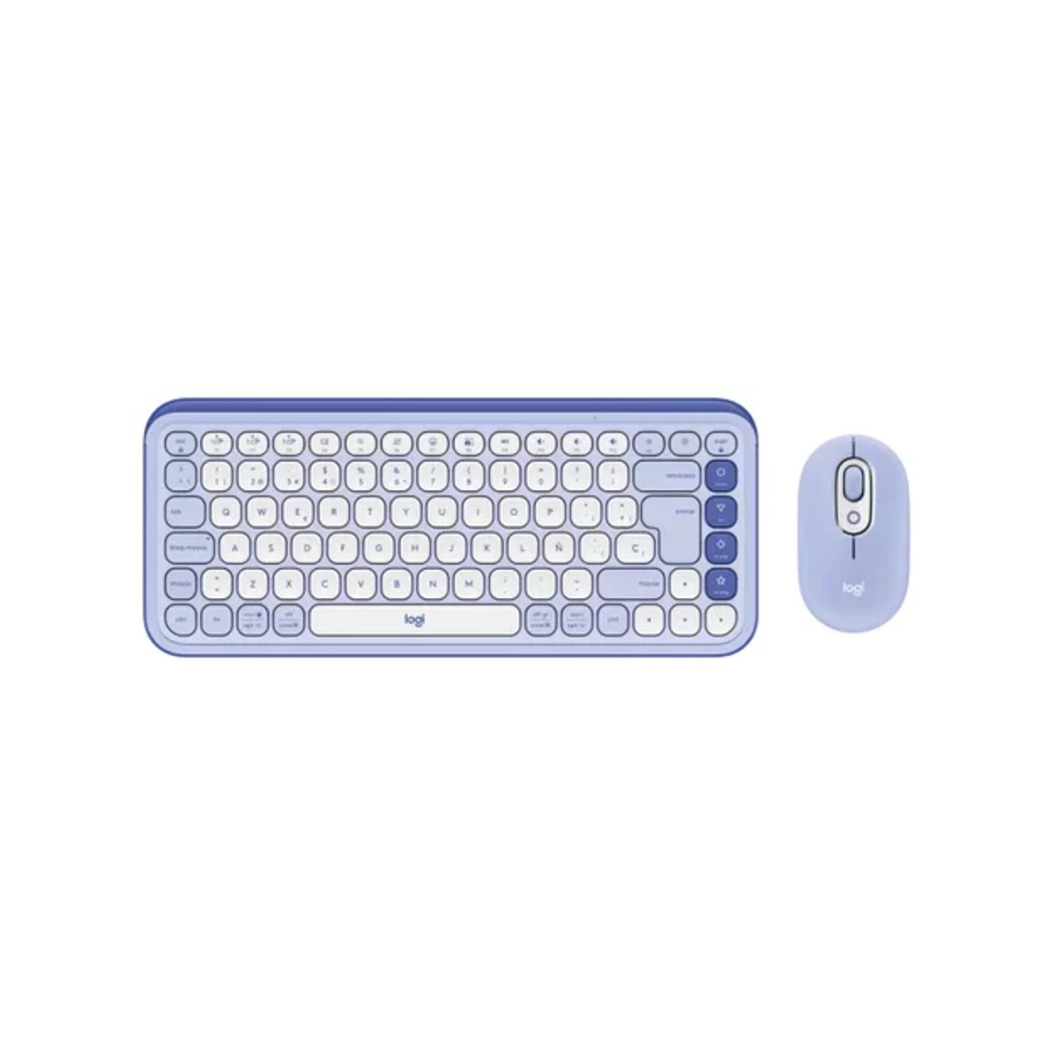 Combo Inalámbrico Logitech Pop Icon Lila