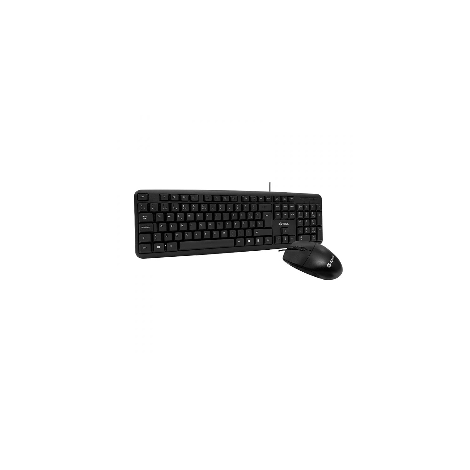 Combo Teclado Y Mouse Teros Te-4062N Usb Black