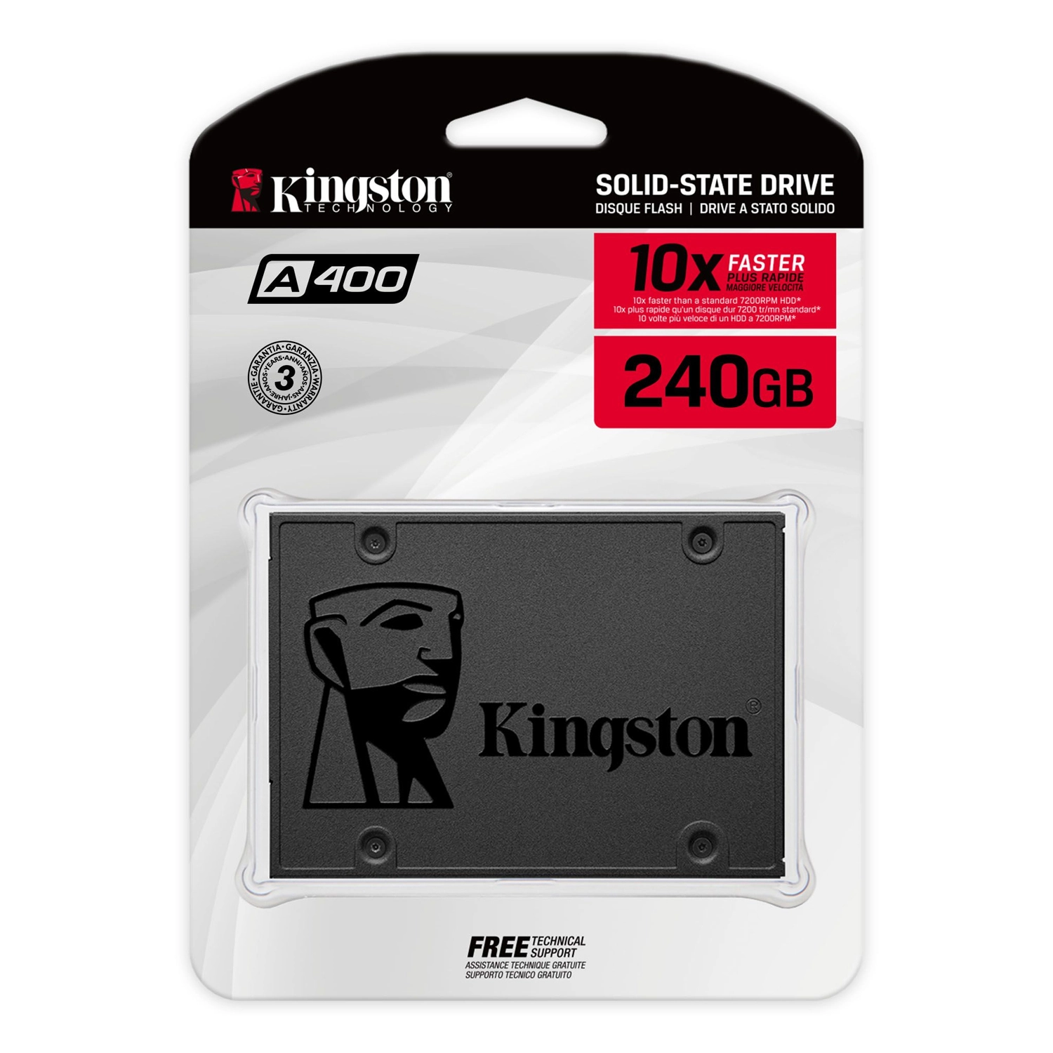 Disco Interno SSD KINGSTON A400 240GB 2.5" SATA 3.0  500MB/s