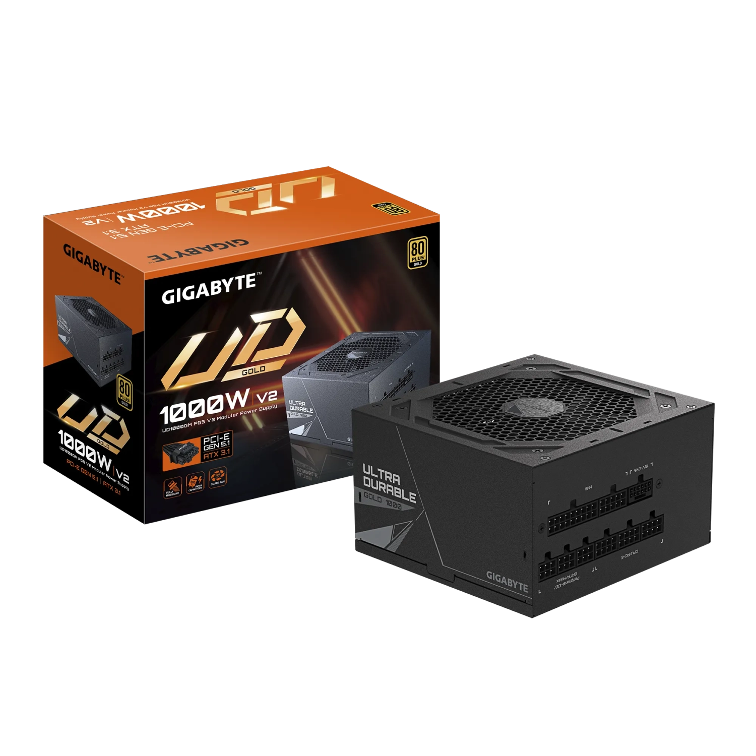Fuente Gigabyte Ud1000Gm Pg5 V2 80 Plus Gold Modul