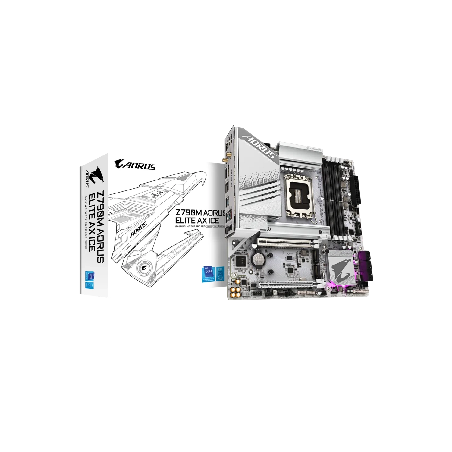 Motherboard (1700) Gigabyte Z790M Aorus Elite Ax Ice