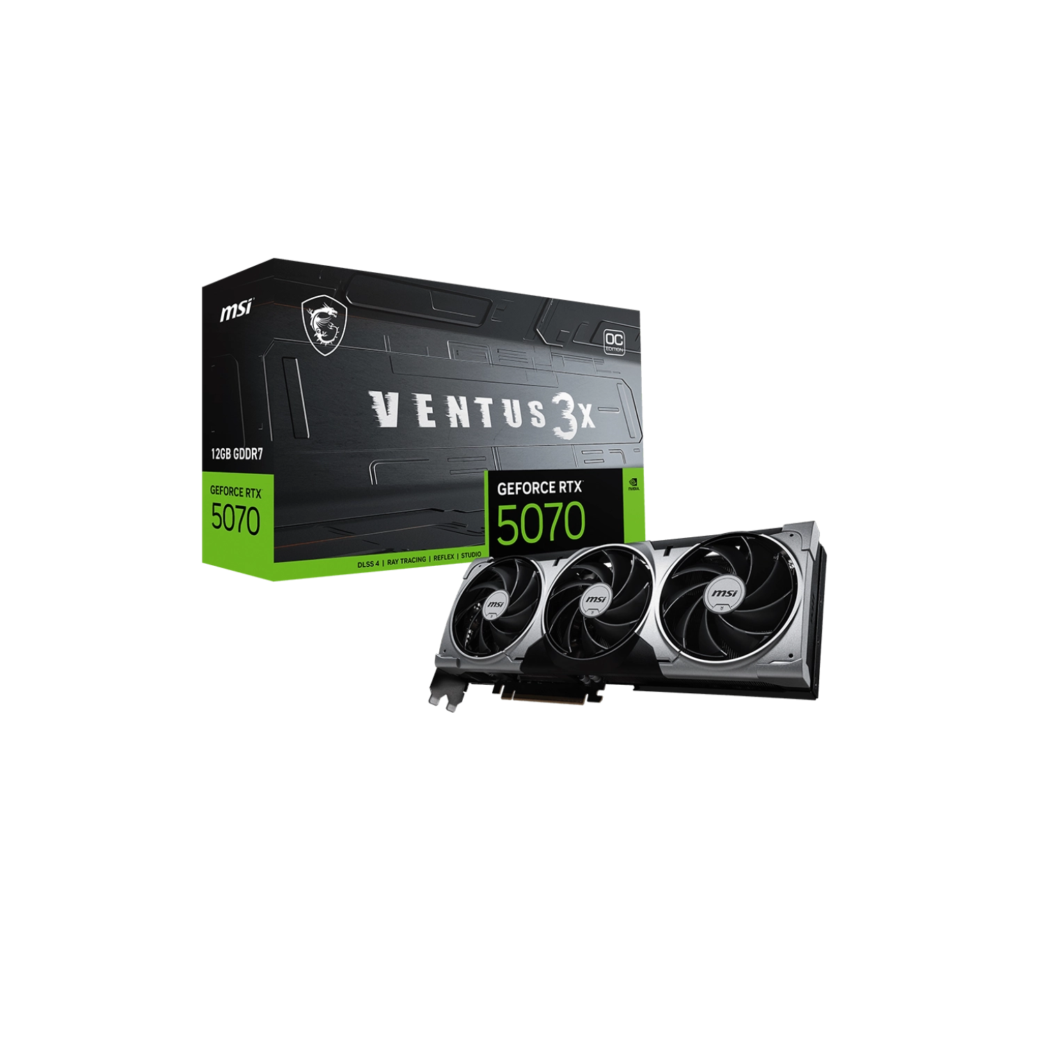 Placa MSI NVIDIA GeForce RTX 5070 12G VENTUS 3X OC
