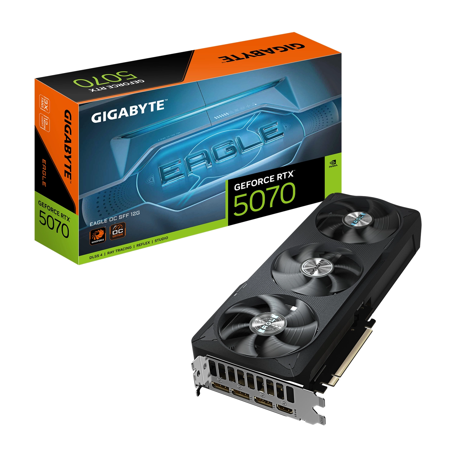 Placa De Video Gigabyte Geforce Rtx 5070 Eagle Oc Sff 12G