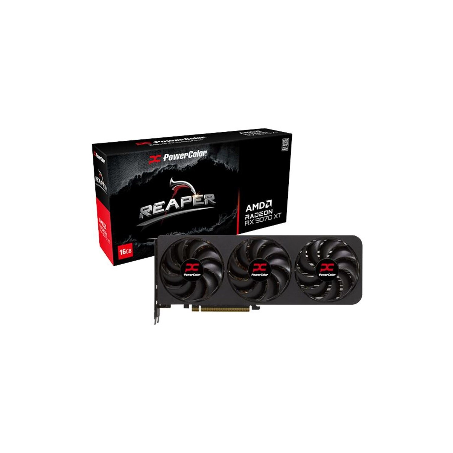 Placa De Video Powercolor Reaper Amd Radeon Rx 9070 16Gb Gddr6