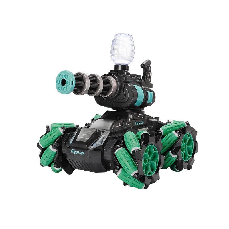 Tanque Acróbata Todo Terreno Control Remoto Giro 360° Recargable Disparador Bolas Hidrogel