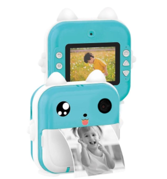 Netmak Nm-Kidcam Camara Instantanea Impresora Azul