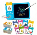 Netmak Nm-Pm102-B Pizarra Magica Con Tarjetas Didacticas Azul