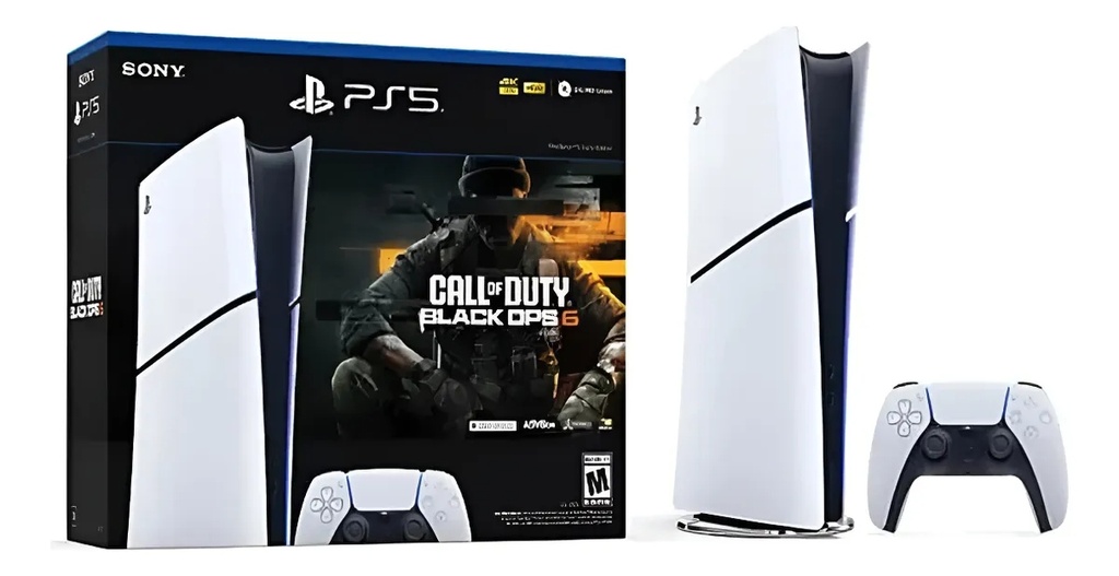 Sony Consola Ps5 Playstation 5 Digital 1Tb Slim + Juego Call Of Duty Black Ops 6