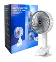 Ventilador Portatil De Escritorio Con Broche Carga Usb Fzm-02