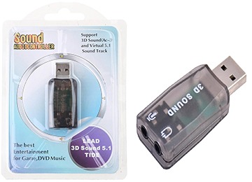 Placa De Sonido Usb 2.0 5.1 Canales - Virutal