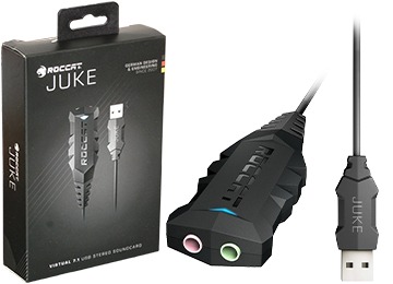Placa De Sonido Usb Roccat Juke Virtual 7.1 Plus Usb Stereo Gamer Gaming